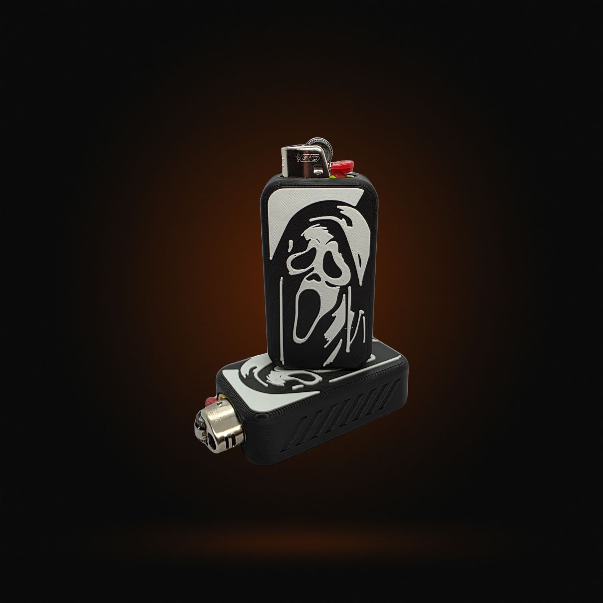 Ghost-style BIC lighter covers